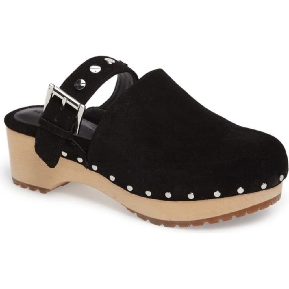 Rebecca Minkoff Women’s Black Cleo Clog Shoes Sz 7
